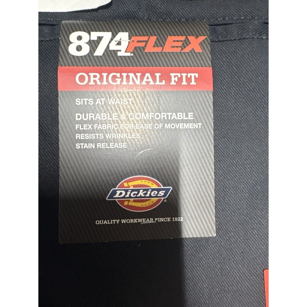 Dickies 874 Men’s Flex Work Pants - Black, Size 42/30 0112 - Picture 9 of 12